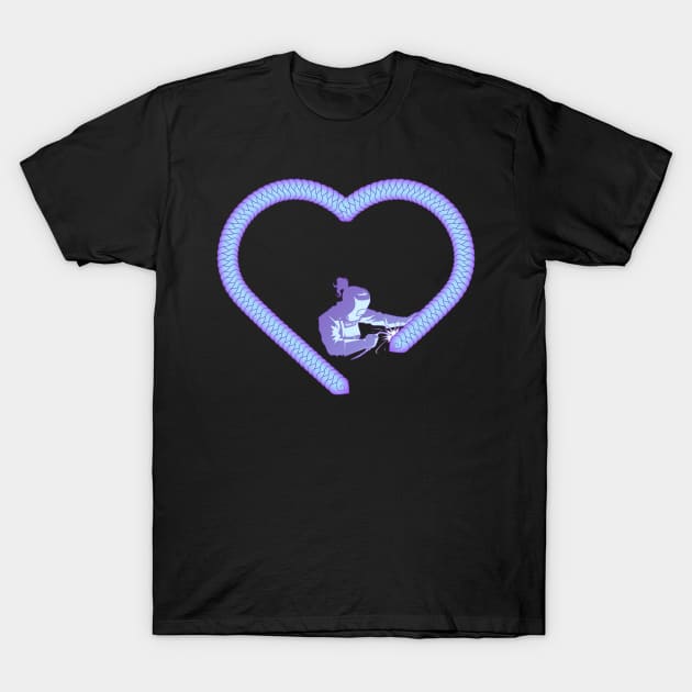 Welding Heart T-Shirt by IzareDesigns